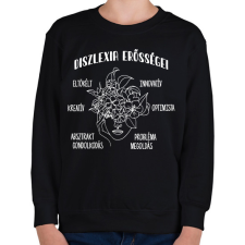 PRINTFASHION Diszlexia erősségei - Gyerek pulóver - Fekete gyerek pulóver, kardigán