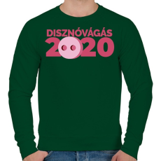PRINTFASHION Disznóvágás 2020 - Férfi pulóver - Sötétzöld