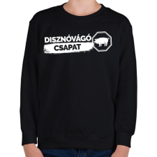 PRINTFASHION Disznóvágás csapat - Gyerek pulóver - Fekete gyerek pulóver, kardigán