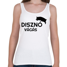 PRINTFASHION Disznóvágás - fekete - Női atléta - Fehér női trikó