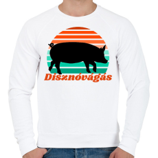 PRINTFASHION Disznóvágás - Férfi pulóver - Fehér