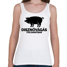 PRINTFASHION Disznóvágás folyamatban - Női atléta - Fehér