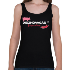 PRINTFASHION Disznóvágás folyamatban - Női atléta - Fekete