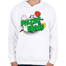 PRINTFASHION Disznóvágás - Gyerek kapucnis pulóver - Fehér gyerek pulóver, kardigán