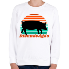 PRINTFASHION Disznóvágás - Gyerek pulóver - Fehér gyerek pulóver, kardigán