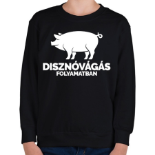 PRINTFASHION Disznóvágás in progress - Gyerek pulóver - Fekete gyerek pulóver, kardigán
