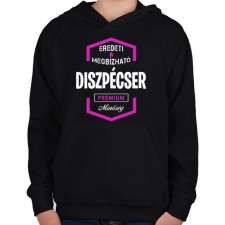 PRINTFASHION Diszpécser prémium minőség - Gyerek kapucnis pulóver - Fekete gyerek pulóver, kardigán