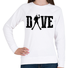 PRINTFASHION Dive - Búvár - Női pulóver - Fehér