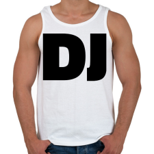 PRINTFASHION Dj - Férfi atléta - Fehér atléta, trikó