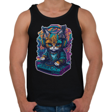 PRINTFASHION Dj - Férfi atléta - Fekete