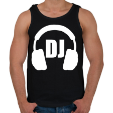 PRINTFASHION Dj - Férfi atléta - Fekete női trikó