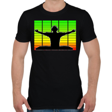 PRINTFASHION Dj - Férfi póló - Fekete férfi póló