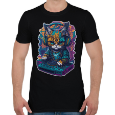 PRINTFASHION Dj - Férfi póló - Fekete férfi póló