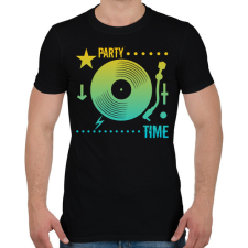 PRINTFASHION Dj - Férfi póló - Fekete férfi póló