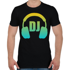 PRINTFASHION Dj - Férfi póló - Fekete férfi póló