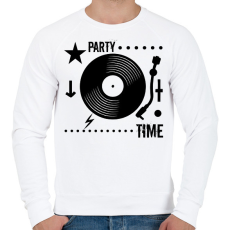 PRINTFASHION Dj - Férfi pulóver - Fehér
