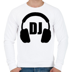 PRINTFASHION Dj - Férfi pulóver - Fehér