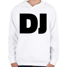 PRINTFASHION Dj - Gyerek kapucnis pulóver - Fehér gyerek pulóver, kardigán