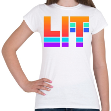 PRINTFASHION DJ LIT - Női póló - Fehér női póló