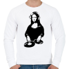 PRINTFASHION Dj Mona Lisa - Férfi pulóver - Fehér