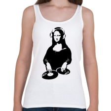 PRINTFASHION Dj Mona Lisa - Női atléta - Fehér női trikó