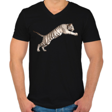 PRINTFASHION Dj Moncs@ - Férfi V-nyakú póló - Fekete férfi póló