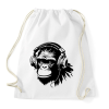 PRINTFASHION DJ Monkey - Sportzsák, Tornazsák - Fehér