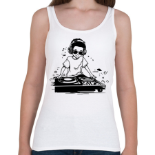 PRINTFASHION dj - Női atléta - Fehér női trikó