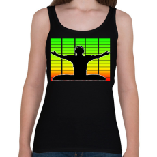 PRINTFASHION Dj - Női atléta - Fekete