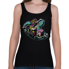 PRINTFASHION dj - Női atléta - Fekete női trikó