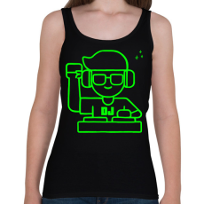PRINTFASHION Dj - Női atléta - Fekete