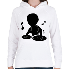 PRINTFASHION dj - Női kapucnis pulóver - Fehér