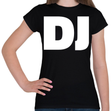 PRINTFASHION Dj - Női póló - Fekete női póló