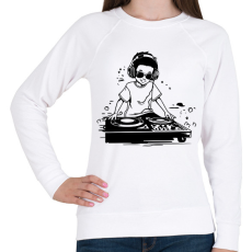 PRINTFASHION dj - Női pulóver - Fehér
