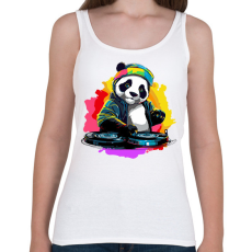 PRINTFASHION DJ Panda - Női atléta - Fehér