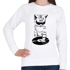 PRINTFASHION DJ SCRATCH - Női pulóver - Fehér