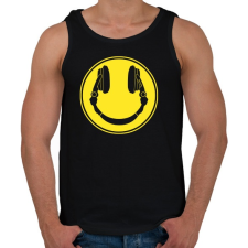 PRINTFASHION DJ Smile - Férfi atléta - Fekete atléta, trikó
