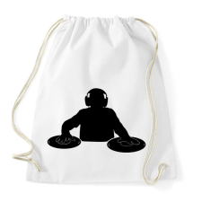 PRINTFASHION dj - Sportzsák, Tornazsák - Fehér tornazsák