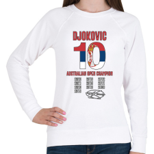 PRINTFASHION Djokovic - Australian Open - Női pulóver - Fehér női pulóver, kardigán