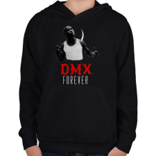 PRINTFASHION DMX forever - Gyerek kapucnis pulóver - Fekete gyerek pulóver, kardigán