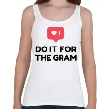 PRINTFASHION Do it for! - Női atléta - Fehér női trikó