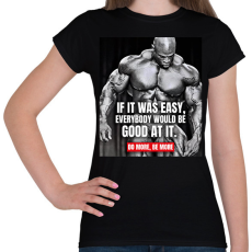 PRINTFASHION Do more, Be more - Női póló - Fekete