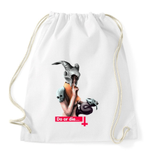 PRINTFASHION Do or die - Sportzsák, Tornazsák - Fehér tornazsák