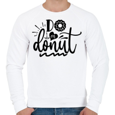 PRINTFASHION Do or Donut - Férfi pulóver - Fehér férfi pulóver, kardigán
