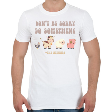 PRINTFASHION Do something - The animals - Férfi póló - Fehér