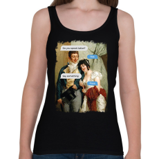 PRINTFASHION Do you speak italian? - Reneszánsz kép - Női atléta - Fekete