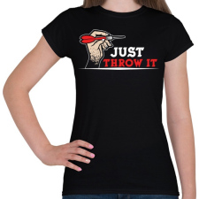 PRINTFASHION Dobd el! - Női póló - Fekete női póló
