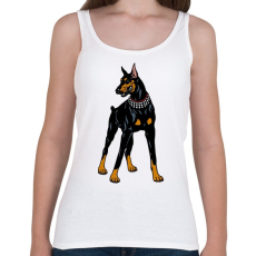 PRINTFASHION Doberman - Női atléta - Fehér