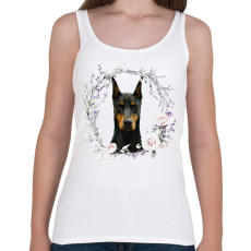 PRINTFASHION dobi kutyus - női - Női atléta - Fehér