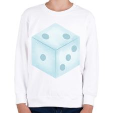 PRINTFASHION Dobó kocka - Gyerek pulóver - Fehér gyerek pulóver, kardigán